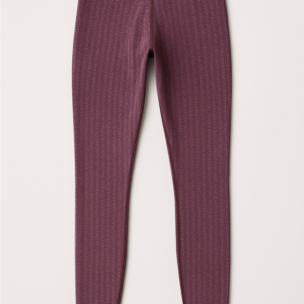 Lululemon Wunder Under leggings full length Luon heathered purple size 0